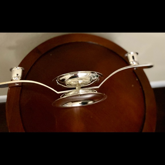 Metal Candle Holder in Silver 3.5” H - Picture 11 of 11